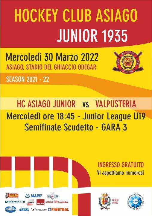 UNDER 19
SEMIFINALE SCUDETTO GARA 3
GO LIONS